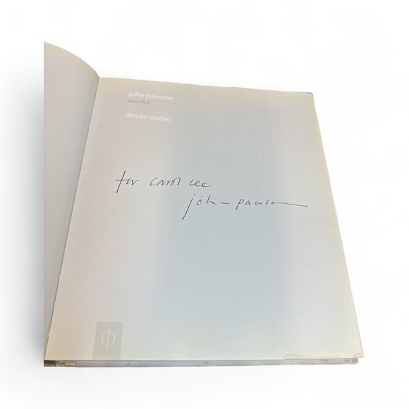 John Pawson Works Book Deyan Sudjic Signed Hardcover Phaidon Architecture Design - Picture 2 of 2